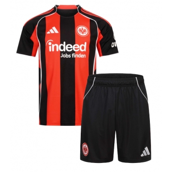 Billige Fotballdrakt Eintracht Frankfurt Replika Hjemmedraktsett Barn 2025-26 Kortermet (med bukser)